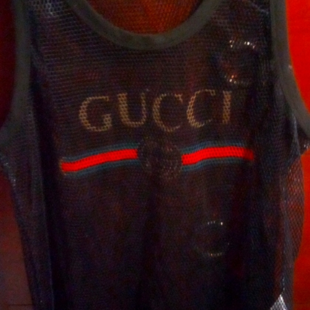 GUCCI SHIRT SEE THROUGH NETTING